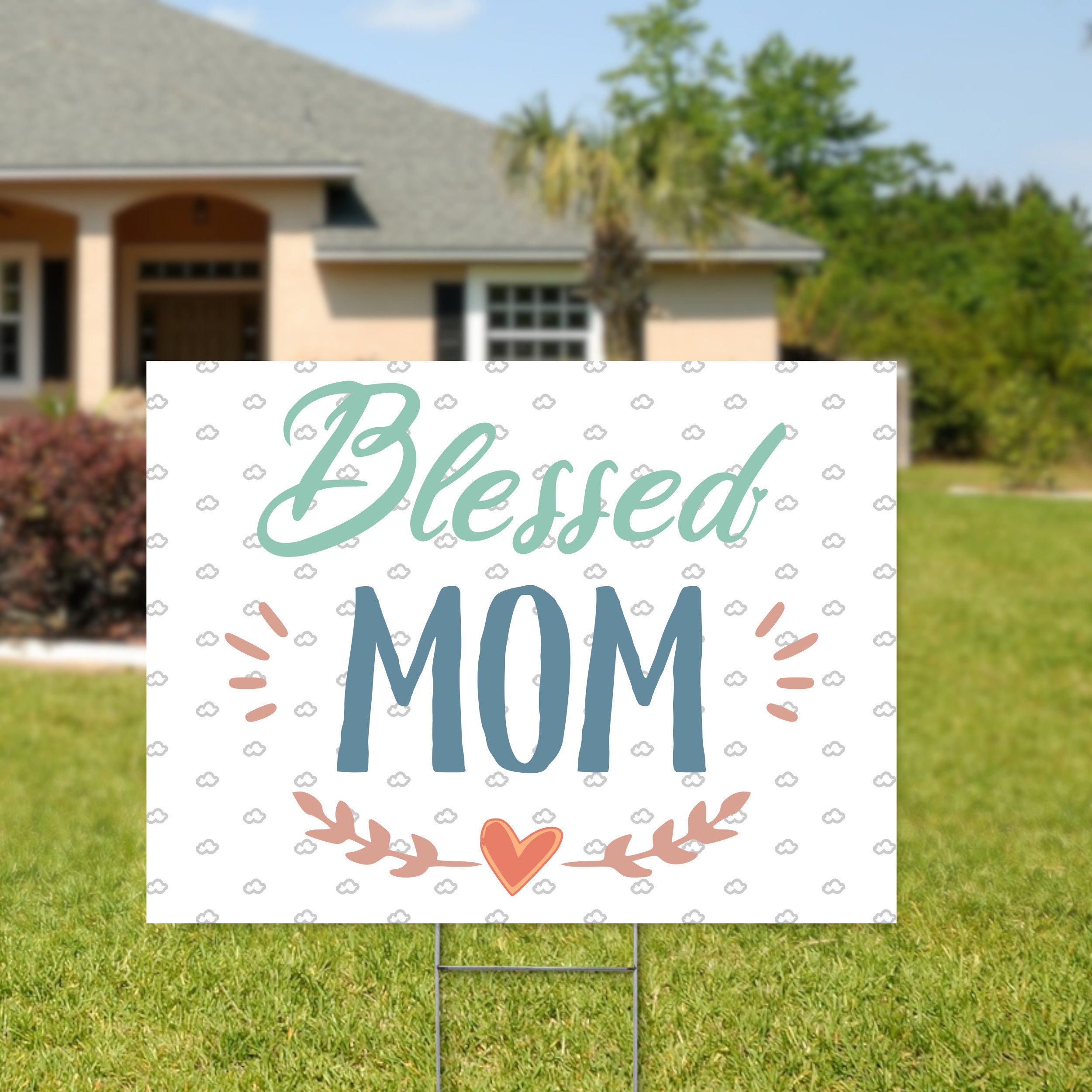 Happy Mother's Day Yard Decorations Weatherresistant Etsy