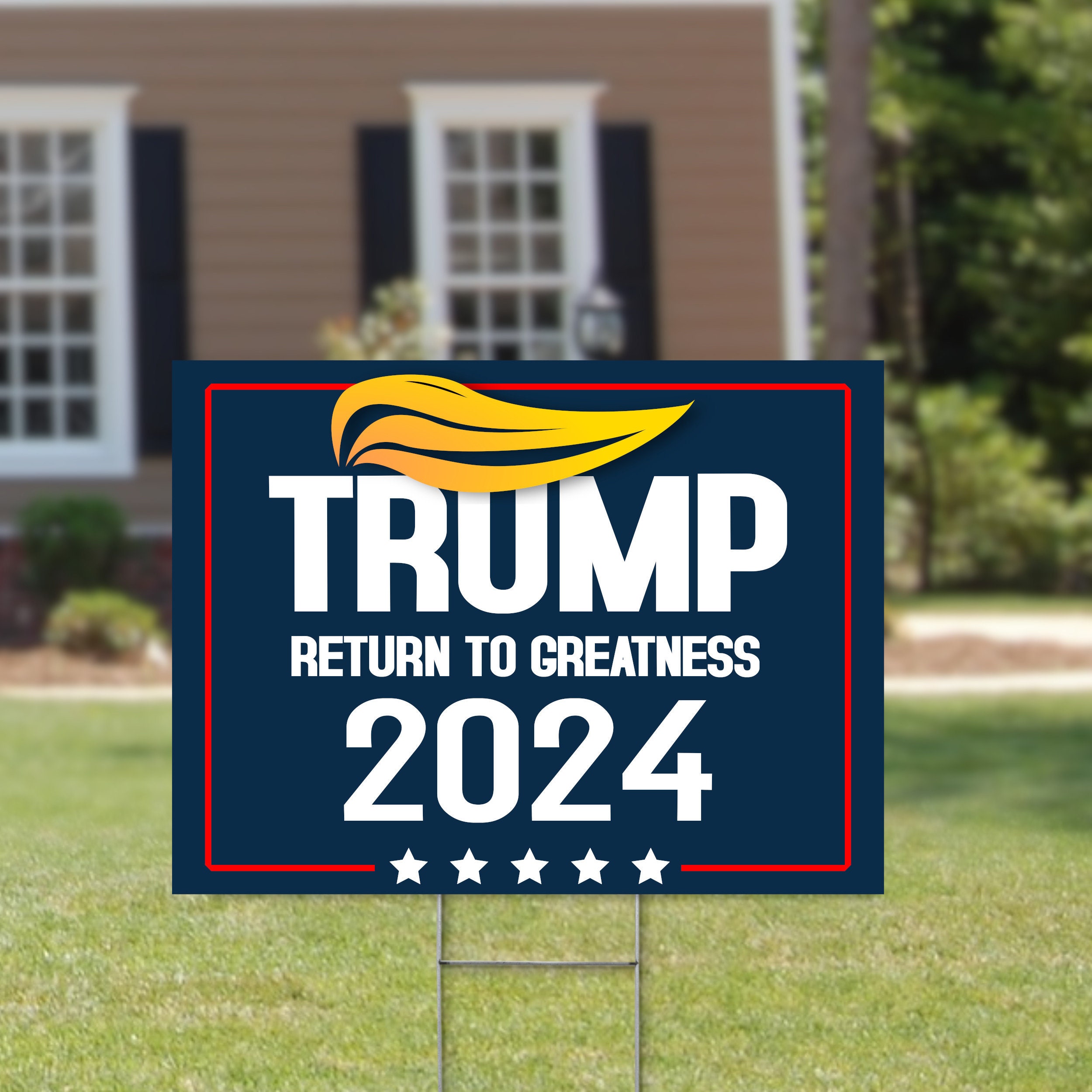 Trump 2024 Yard Sign Return to Greatness. Etsy