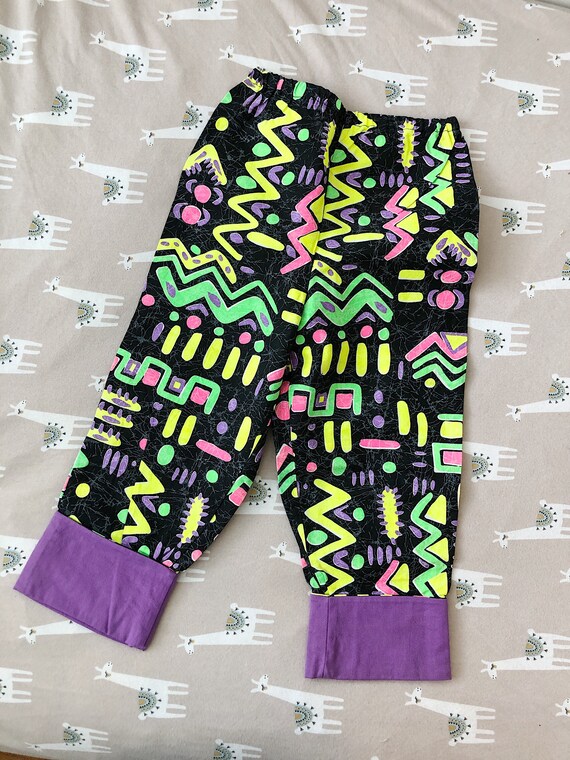 Neon wide leg pant