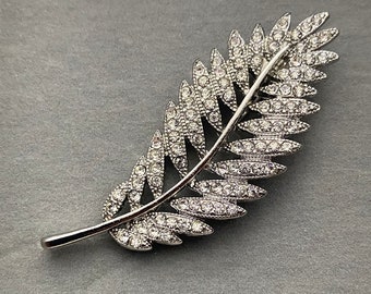 Brooch & Pins Vintage Jewellery Unisex Womens Ladies | Crystal Peacock Butterfly Feather Vintage Luxury Xmas Gift