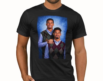 Gabriel & Saliba Step Bros Style T Shirt Top | League 2026 Tee Arsenal Premier T-Shirt