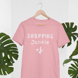 Shop Aholic - T-Shirt, Fun  Shirt, Shopping Addict Tee, Vacation Shirt, Gift for Him and Her, Shopaholic Gift, Shopping Queen Shirt