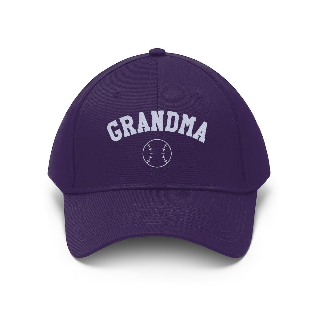 Grandma Baseball Unisex Twill Hat Embroidered Hat Cap Etsy UK