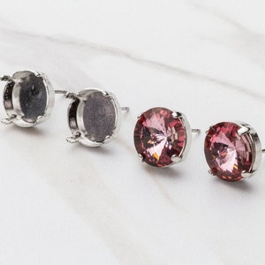 12mm Round | Stud Earring | Empty Cup Jewelry