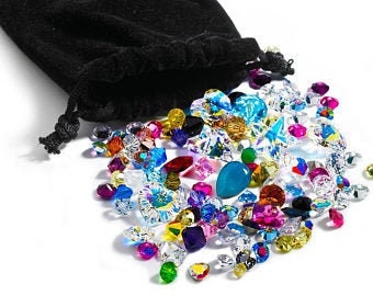100 pieces Swarovski crystal stones lot  mixed 18pp- 15mm 1st Quality - Mixed Colors Shapes