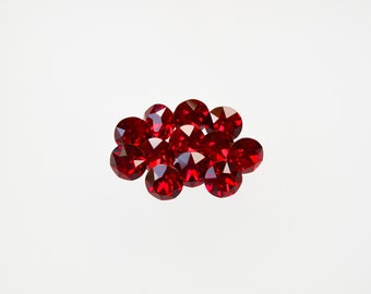 Siam 39ss 8mm Swarovski 1088 Chaton | Multiple Pack Sizes Available