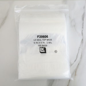 6&quot;x6&quot; Reclosable Poly Bags | 100 Pieces