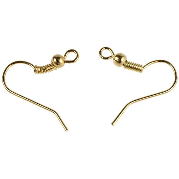 50 Pcs Hook Ear Wires, Earring Hooks, Fish Hook Earring Wires, French Hook  Earrings Ships FROM USA 