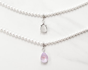 18mm x 13mm Pear | Pearl Necklaced with Enhancer