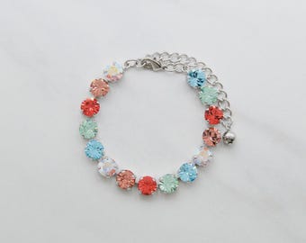 Maxima Crystal Bracelet- "Funfetti" Made in USA