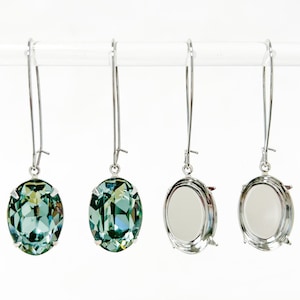 18mm x 13mm Oval | Wire Earrings | Empty Cup Jewelry