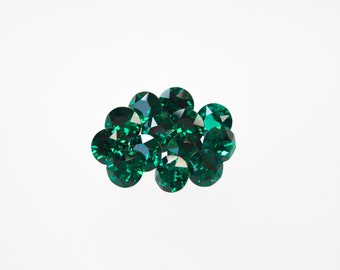 Emerald 39ss 8mm Swarovski 1088 Chaton | Multiple Pack Sizes Available