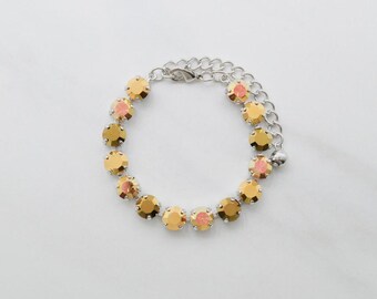 Maxima Crystal Bracelet- "Golden Hour" Made in USA