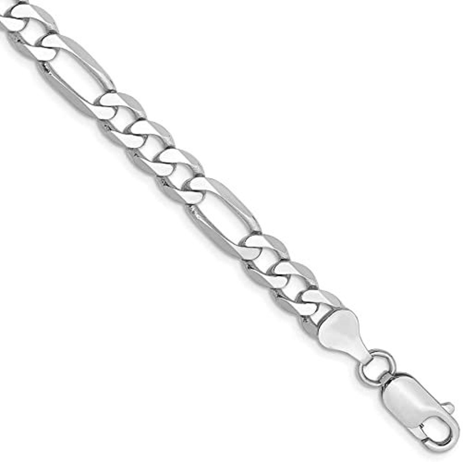 12 Pieces 14 Kt White Gold Overlay Cuban Link Bracelet 8 Etsy