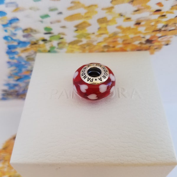 Pandora Authentic NEW Murano Heart Charm HOT Vintage  Rare Limited