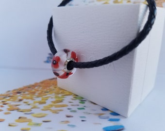 NEW Wild Flower Tribute Murano Classic Charm for Pandora Bracelet