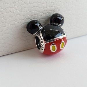 NEW Pandora Authentic Disney Pandora Exclusive Charm Mickey Mouse Playful Icon Vintage Charm Limited 2023