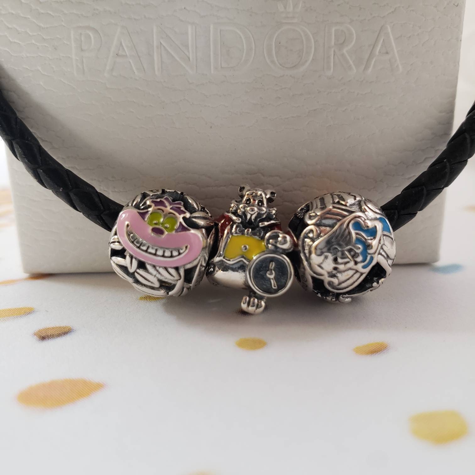 Charms of Alice in Wonderland in sterling silver or 9ct gold