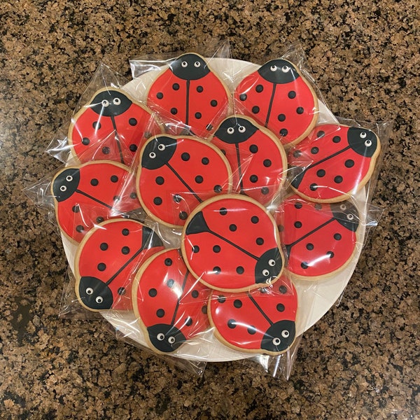 Ladybug Sugar Cookies