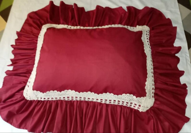 Ruffled Pillow Cases Etsy