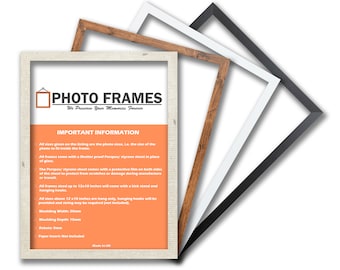 Oak Modern Style Picture Photo Frame Large Maxi Poster Frames Wood Effect A1 A2