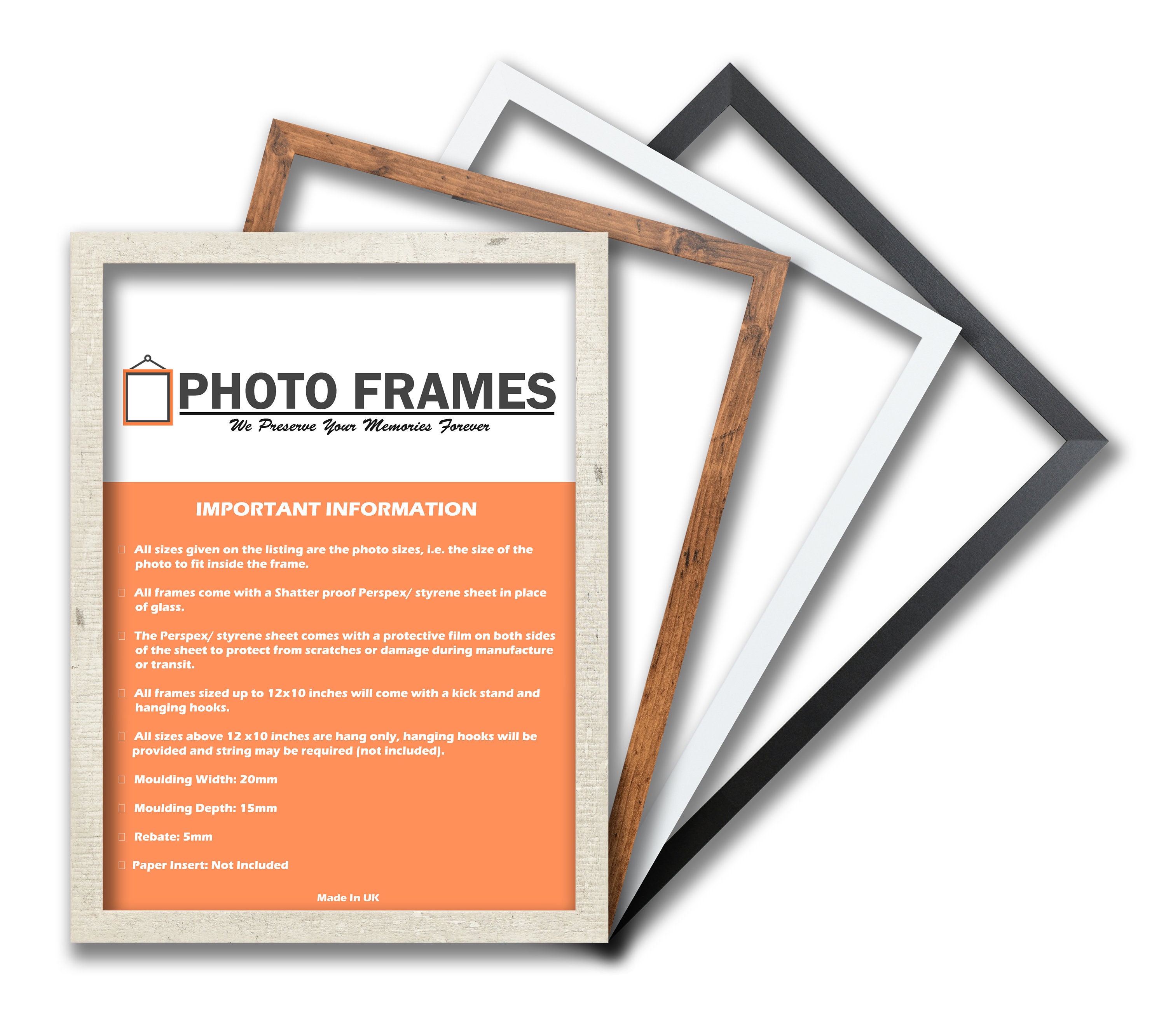 Thin Matt Picture Photo Frames Classic Art Poster Frames Etsy