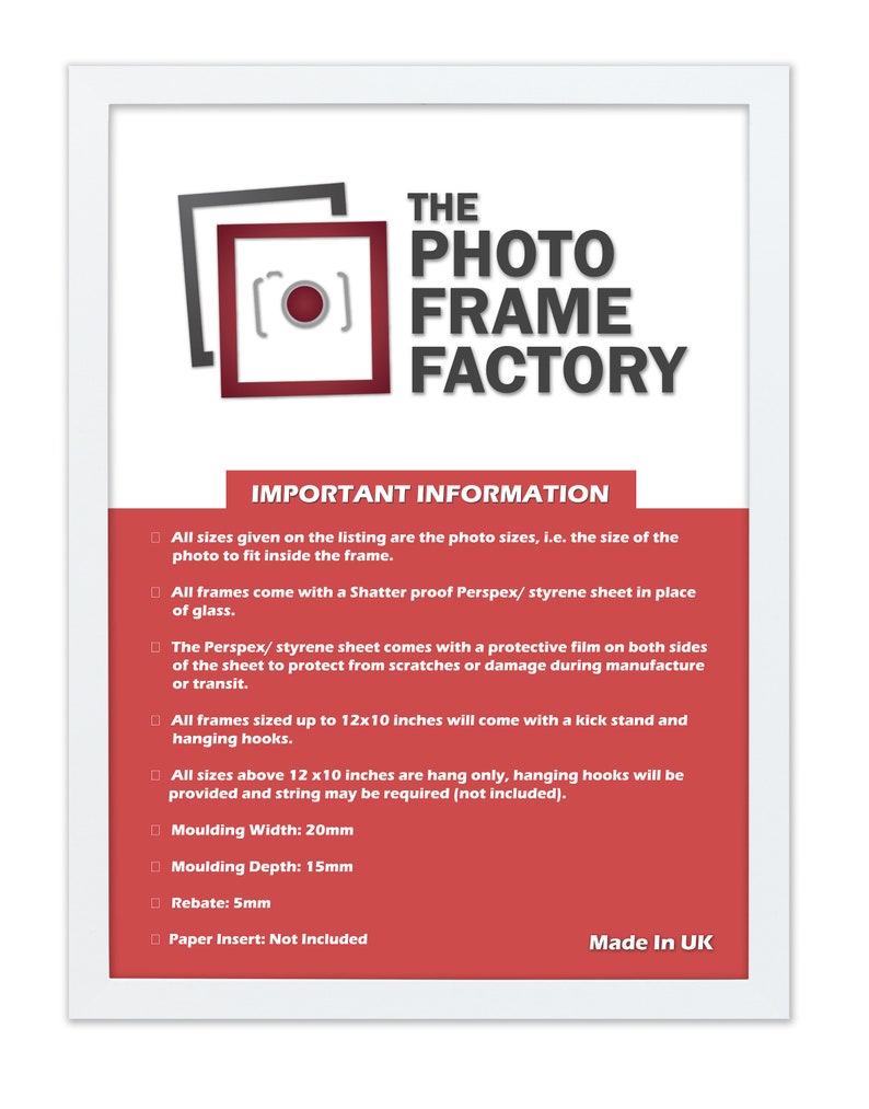 A3 Size Thin Matt Picture Photo Frames / 297x420MM Size Thin Etsy