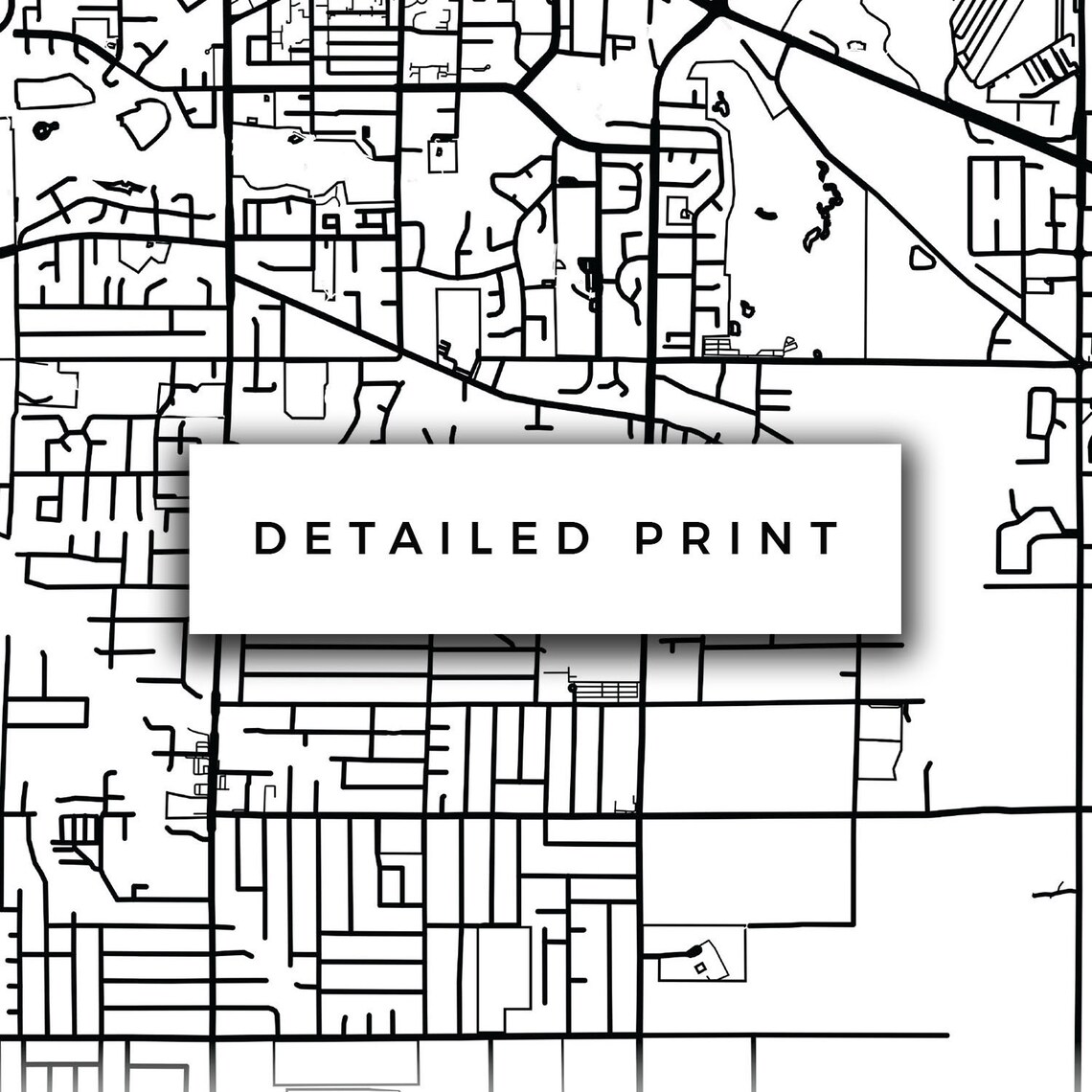 Langley Map Canvas Print City Maps Wall Art British Columbia Etsy