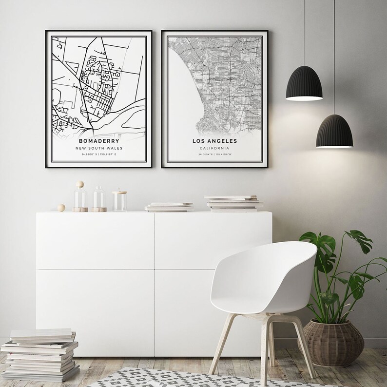New South Wales gifts City maps Scandinavian Artwork Bomaderry map print M455 Minimalistic wall art poster Art Gifts