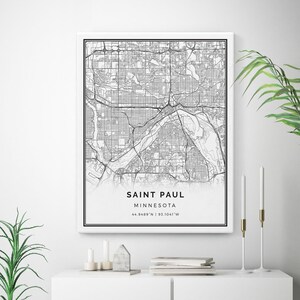 Vintage Map of St. Paul Minnesota - 1891 by CartographyAssociates