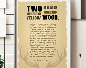 Two Roads Diverged Etsy