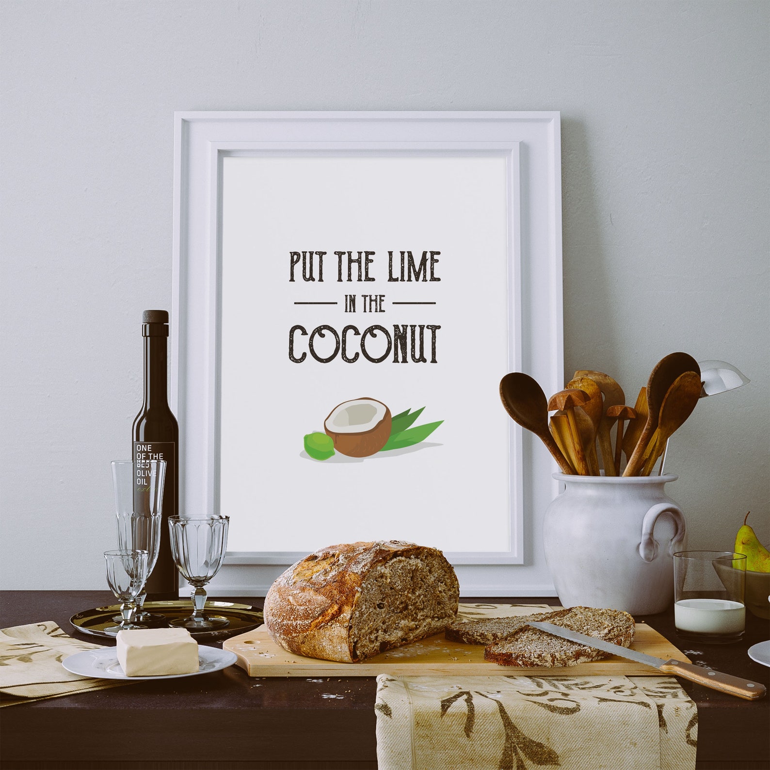 Put The Lime In The Coconut Sign Lime In Coconut Print Etsy