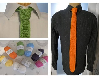 Crochet tie. Mens novelty tie. Gift for him. Present for dad. Crochet clothing.