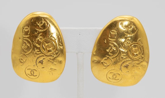 Vintage Signed Chanel 93P Earrings - JD10687