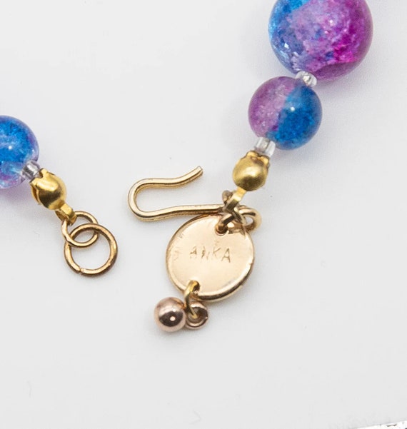 Anka French Cracked Glass Necklace - JD10602 - image 4