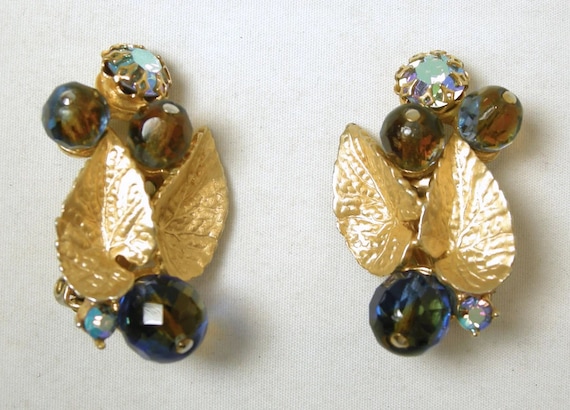 Vintage Signed Schiaparelli Earrings - image 4