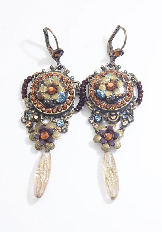 Vintage French Designed Michal Negrin Earrings - J