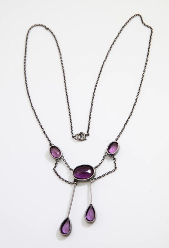 Antique Victorian Amethyst Necklace - JD10650 - image 2