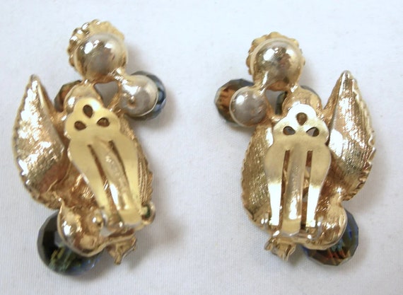 Vintage Signed Schiaparelli Earrings - image 3