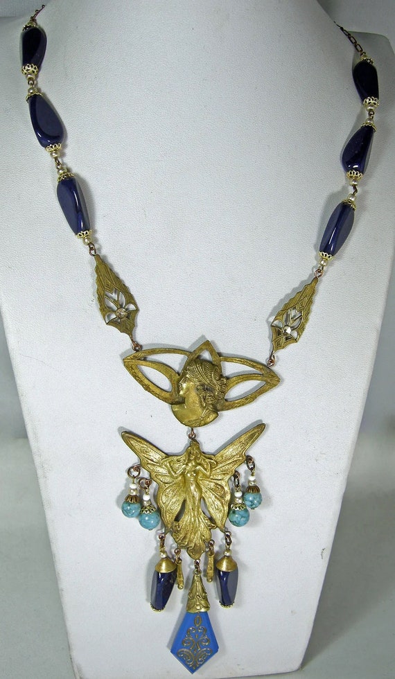 Vintage Early Czech Art Nouveau Necklace - JD10419