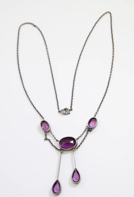 Antique Victorian Amethyst Necklace - JD10650 - image 3