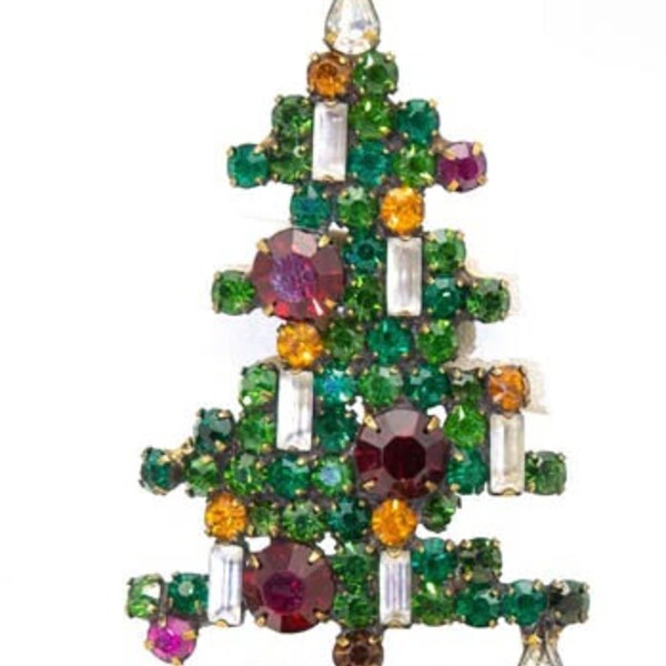 Vintage Collectible Signed Weiss Christmas Tree - JD11003