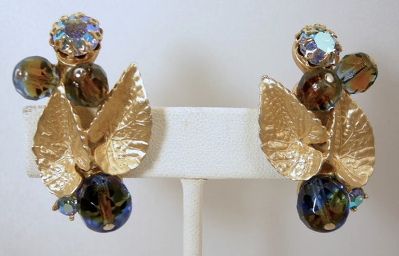 Vintage Signed Schiaparelli Earrings - image 1