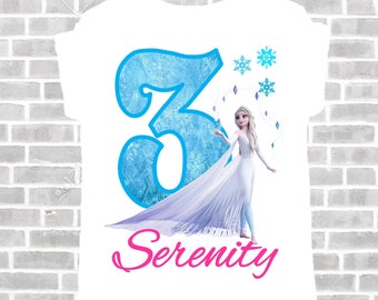 Frozen 2 Birthday Shirt - Elsa Girl's Birthday Shirt - Frozen Matching Family Shirts