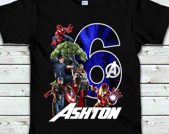 New Personalized Birthday Shirt Super Hero Hulk Avenger New Personalized Birthday Shirt Super Hero Hulk Avenger