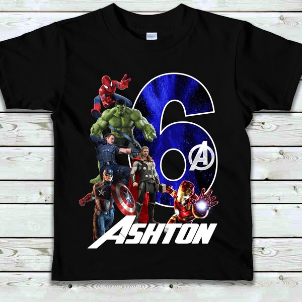 Avengers Birthday Shirt - Super Hero Birthday Shirt - Marvel Avengers Shirt