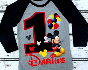 1st birthday shirt mickey mouse