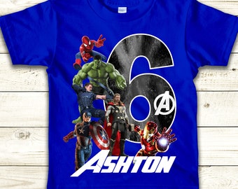 Avengers Birthday Shirt