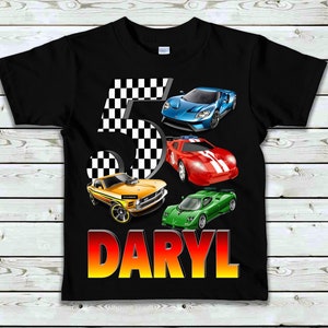 Racing Cars Birthday Shirt, Race Car Birthday Party T-Shirt, Cars theme party shirt