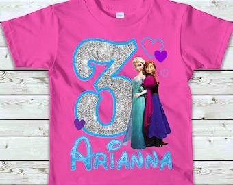 Frozen Birthday Shirt - Elsa and Anna Frozen Birthday Shirt - Frozen Matching Family Shirts